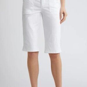 Wit & Wisdom ‘AB’solution Women's Bermuda Shorts In Optic White Size 6 SKU#B2441